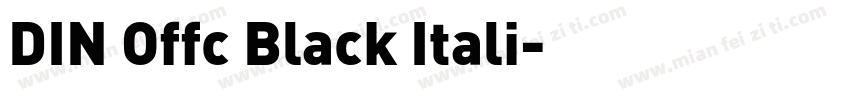 DIN Offc Black Itali字体转换